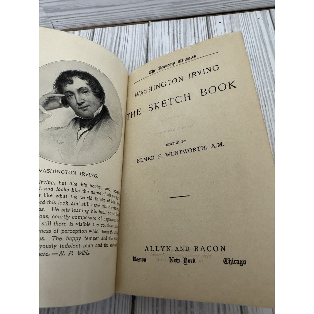 Sketch Book Washington Irving Allyn Bacon HC Academy Classics 1894