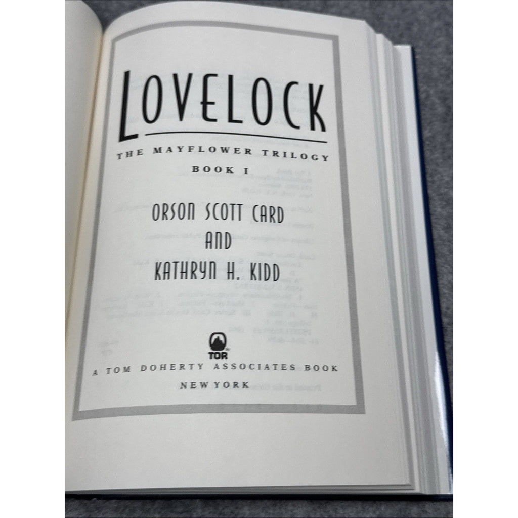 Lovelock - Orson Scott Card & K.K. Kidd Mayflower Trilogy HC/DJ 1st Ed./1st Prnt