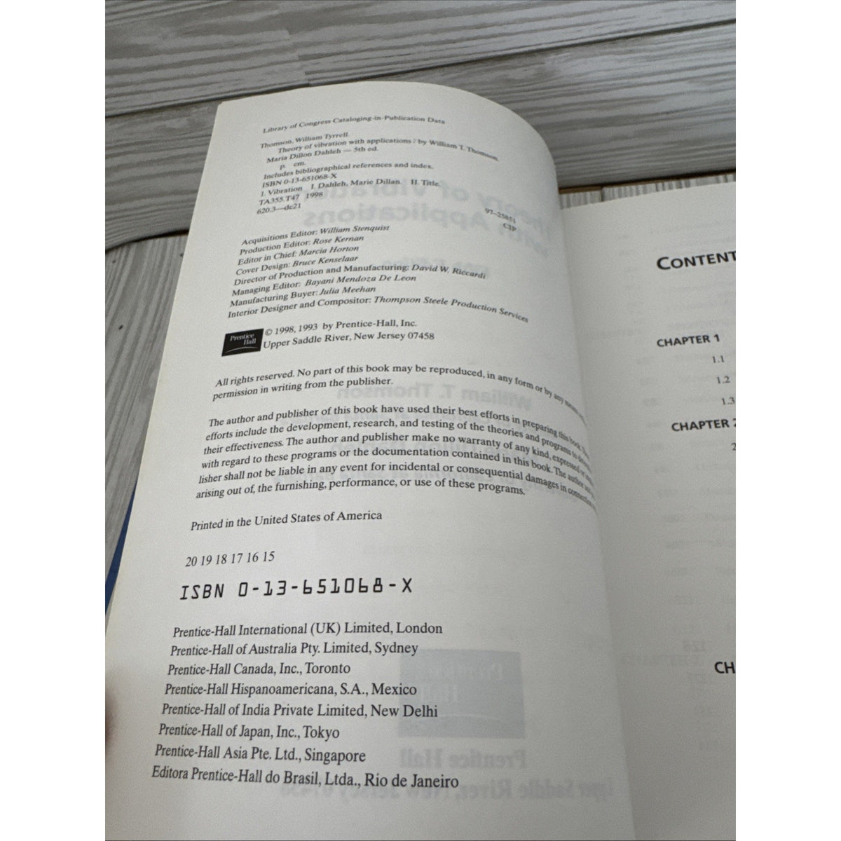 Theory of Vibration with Applications [5th Edition]
