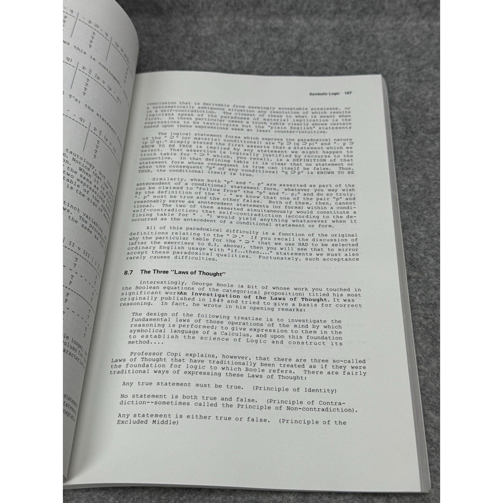 1986 Introduction to Logic Study Guide Copi 7th Edition Richard W Miller