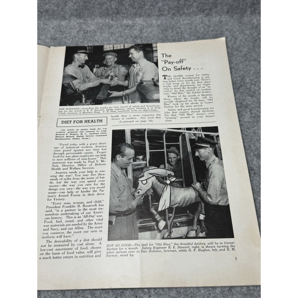 1943 Globe Beam June WWII Aircraft Magazine AT-10 Fort Worth Texas Aviation