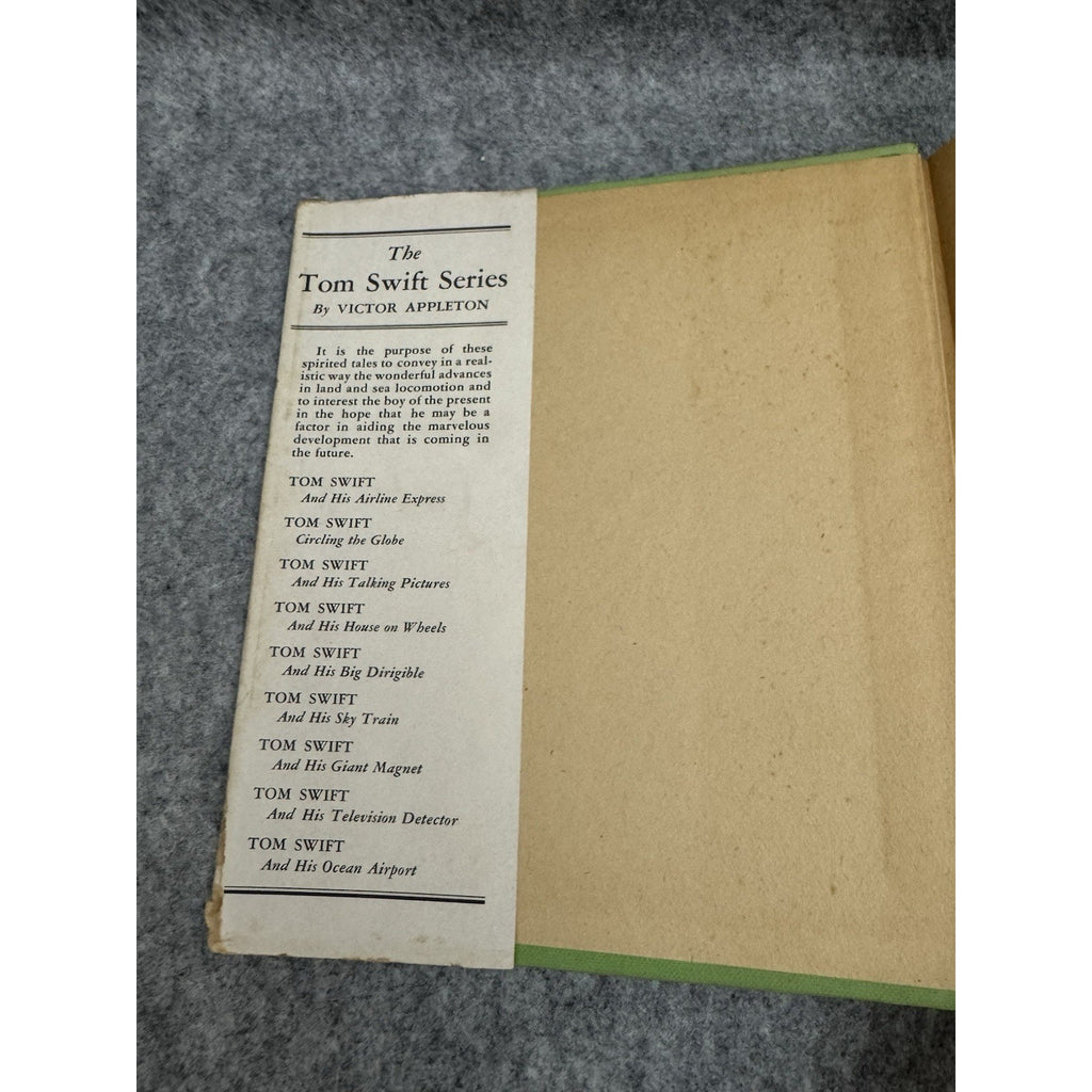 Tom Swift and His Giant Magnet 1932 Victor Appleton HC DJ Whitman 2169