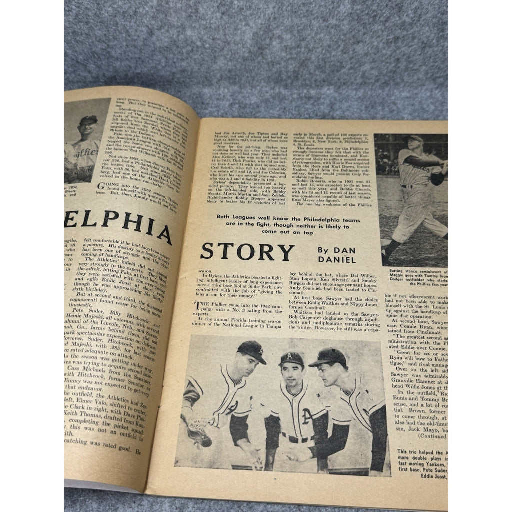 1952 Baseball Magazine May Richie Ashburn Phillies Phil Rizzuto Ty Cobb Gehrig