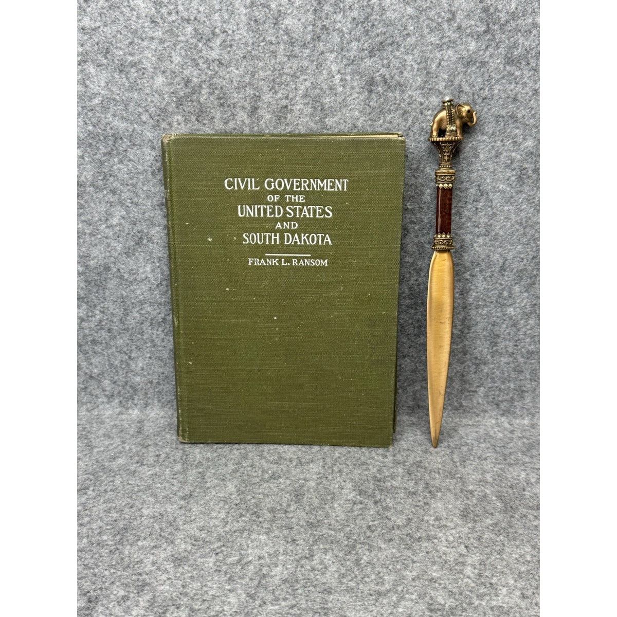 Scarce 1917 South Dakota Civil Government Frank L Ransom US History Hardcover