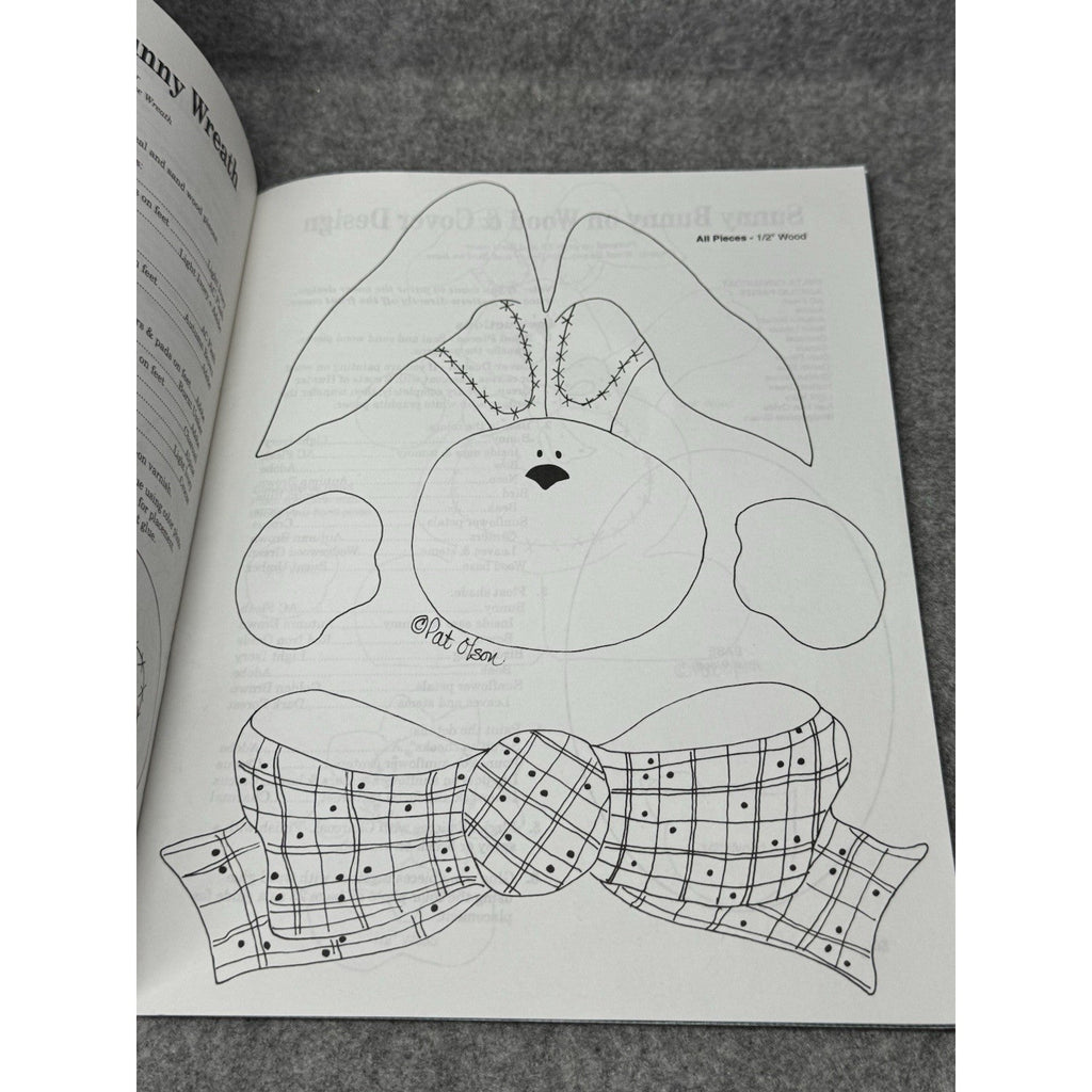 1994 Sunny Days Pat Olson Tole Painting Pattern Book Bunnies Cows Sunflowers