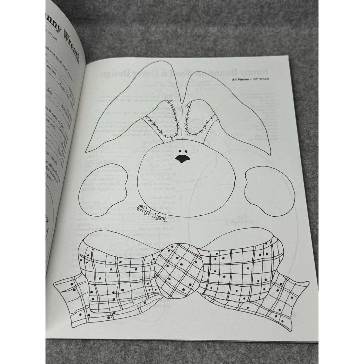 1994 Sunny Days Pat Olson Tole Painting Pattern Book Bunnies Cows Sunflowers