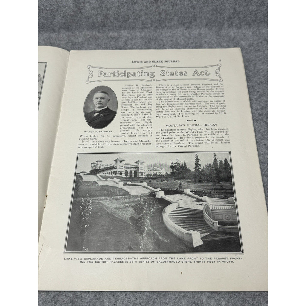 1904 Lewis & Clark Journal Portland 1905 World’s Fair Exposition Ephemera Lot