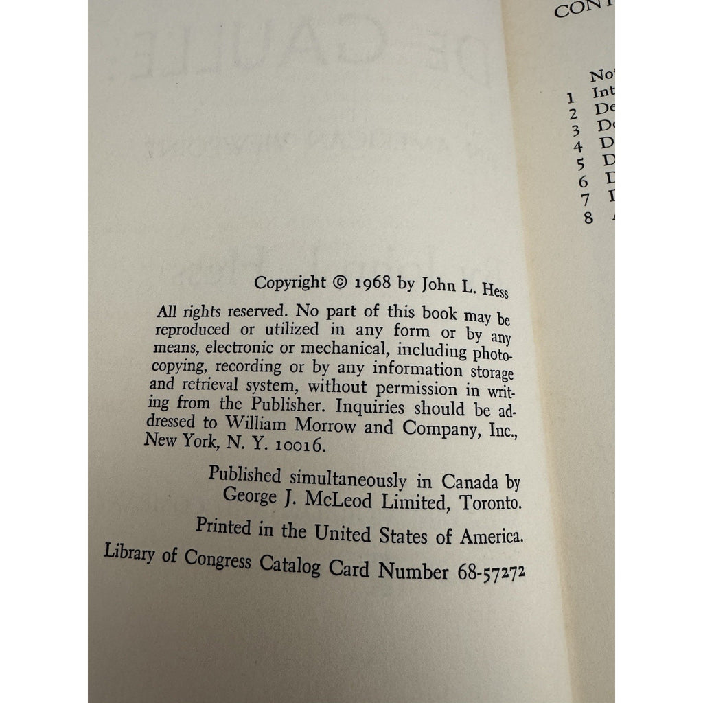 1968 The Case For De Gaulle An American Viewpoint John L Hess HC DJ