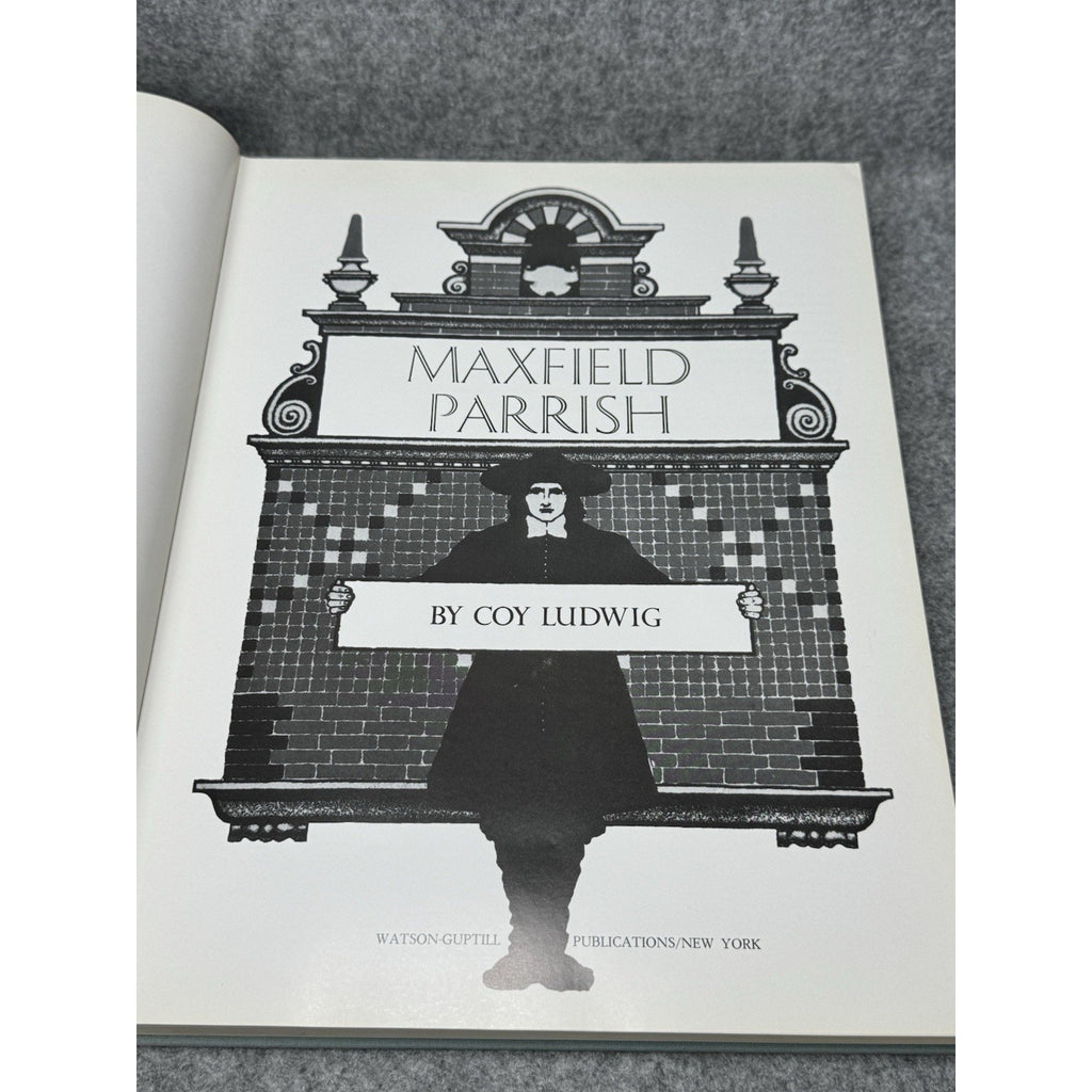1975 Maxfield Parrish Coy Ludwig Illustrated Art Book Hardcover Dust Jacket