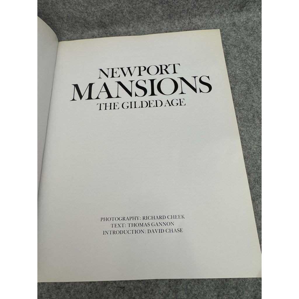 Newport Mansions The Gilded Age 1982 PB Richard Cheek Thomas Gannon