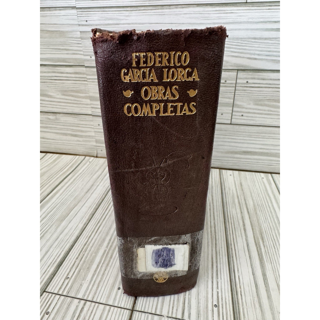 Federico Garcia Lorca Obras Completas 1960 Aguilar Leather Flex Binding Spanish