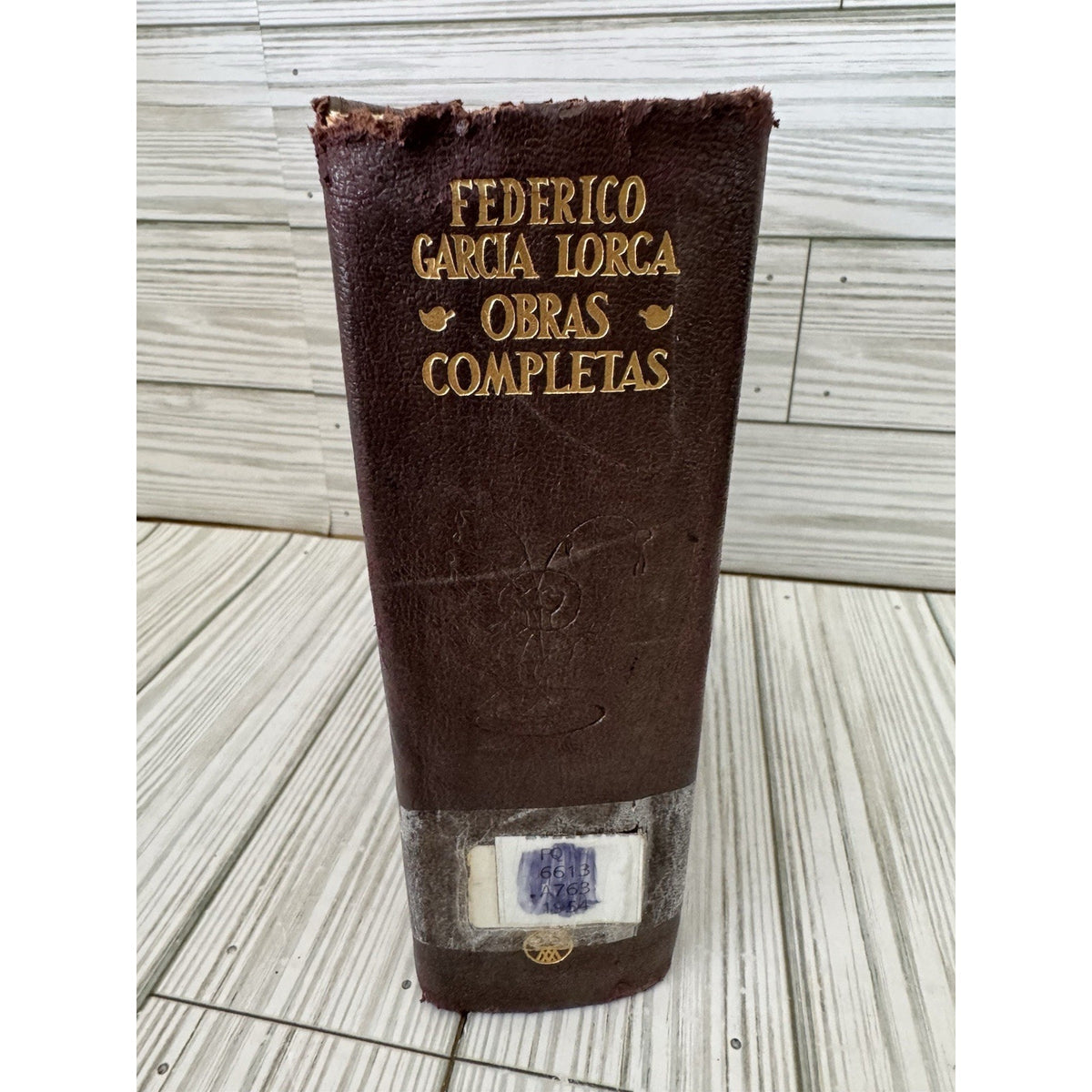 Federico Garcia Lorca Obras Completas 1960 Aguilar Leather Flex Binding Spanish
