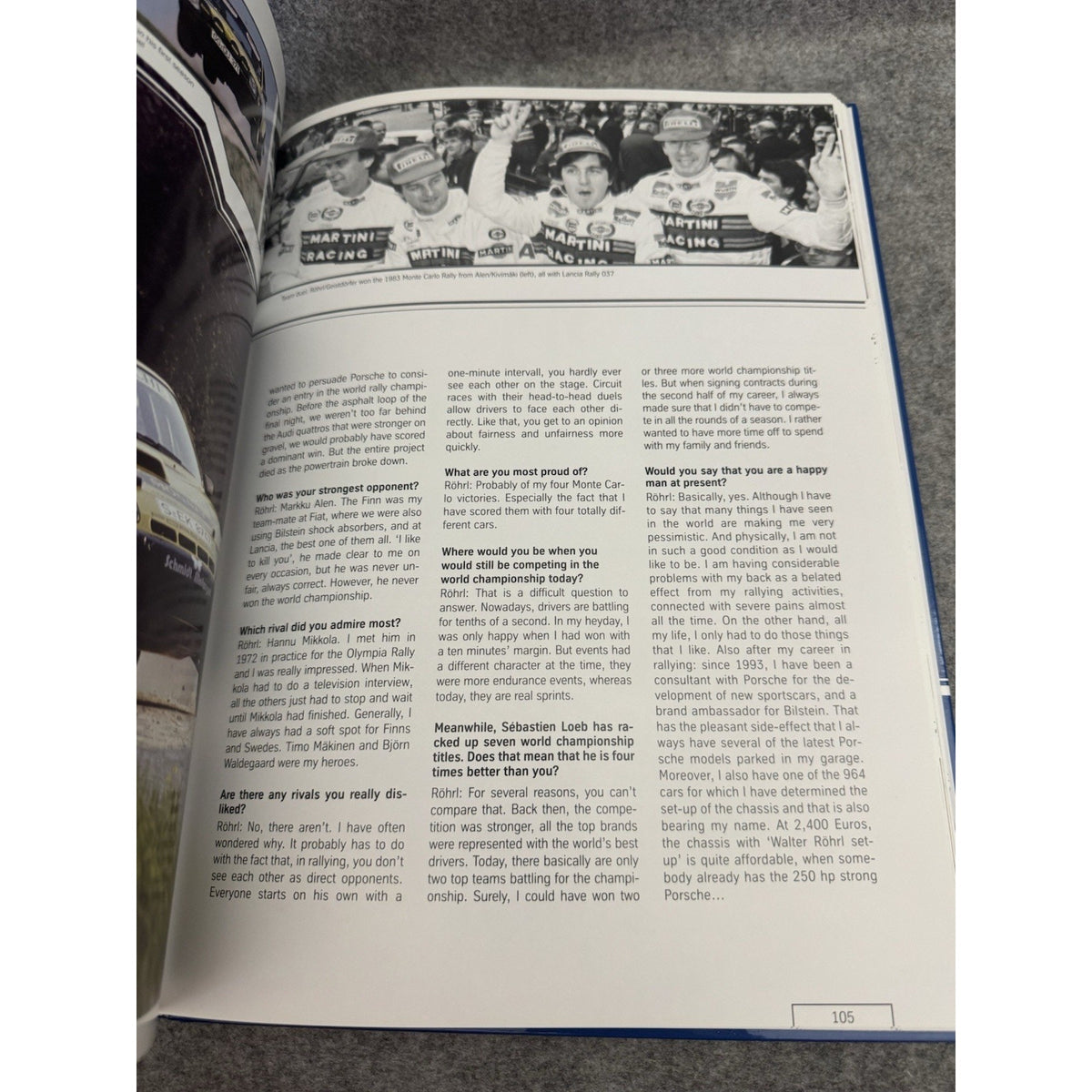 Bilstein Motorsport Story 50 Years of Speed HC Racing History Book w Stickers
