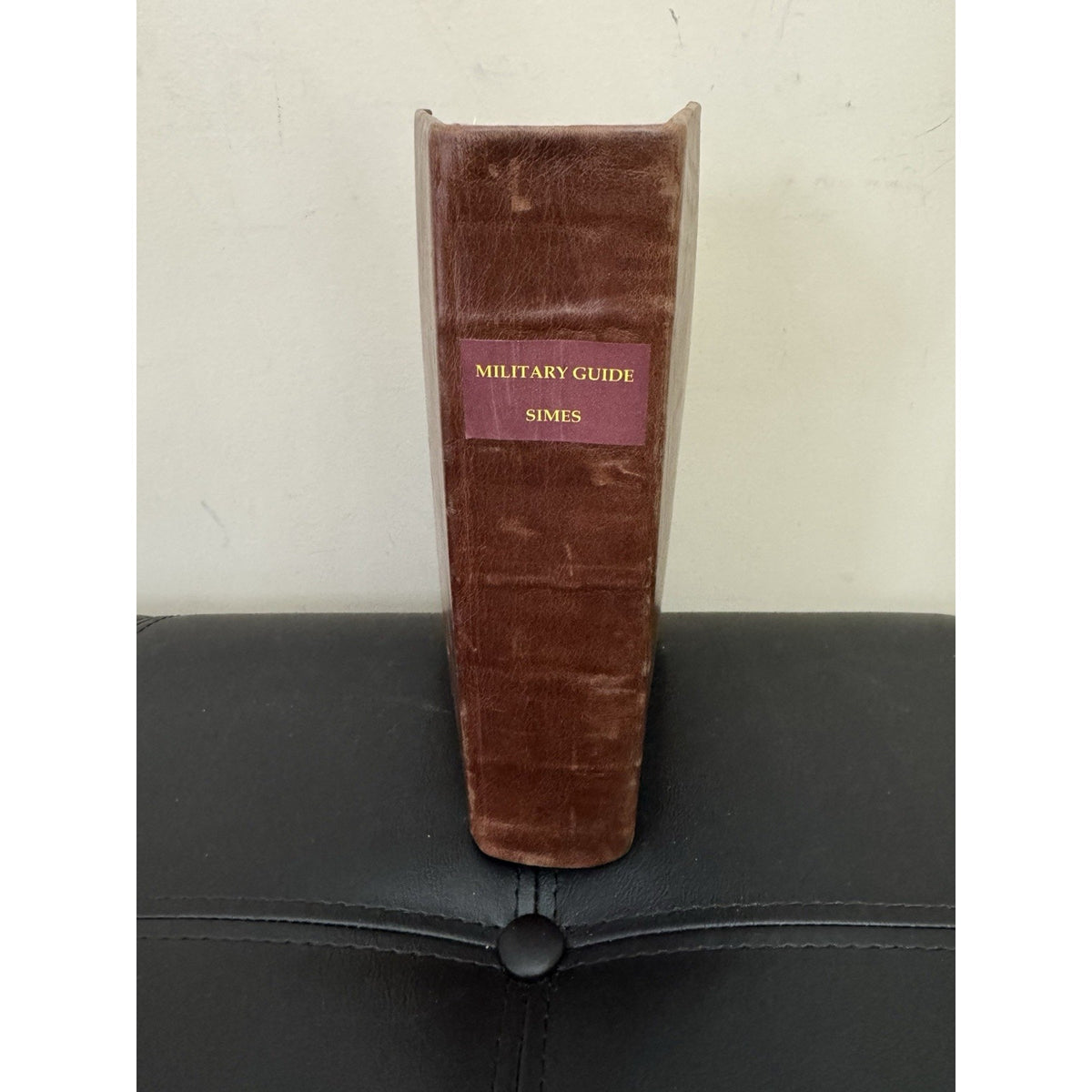 Military Guide Young Officers Thomas Simes Leather Custom Bound 1980