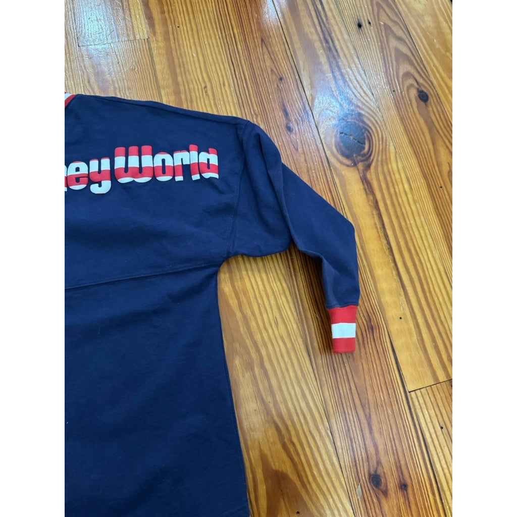 2019 Walt Disney World Spirit Jersey XS Americana Mickey Mouse Navy USA Flag