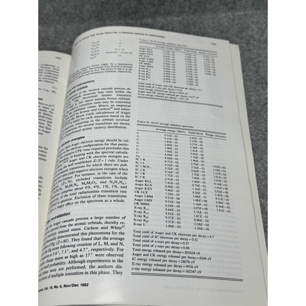 1993 Auger Electron Dosimetry AAPM Report 37 Nuclear Medicine Physics