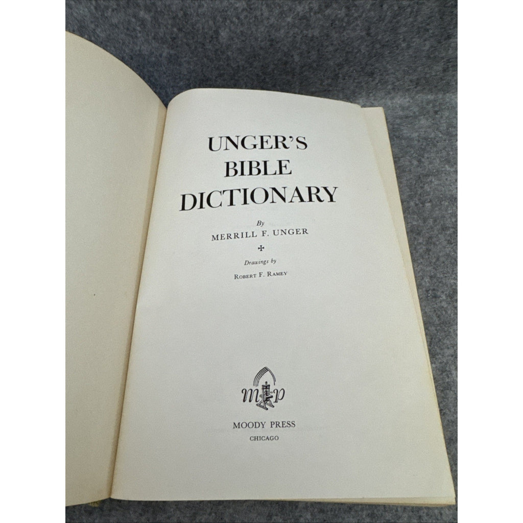 1964 Unger's Bible Dictionary, Hardcover Eleventh Printing