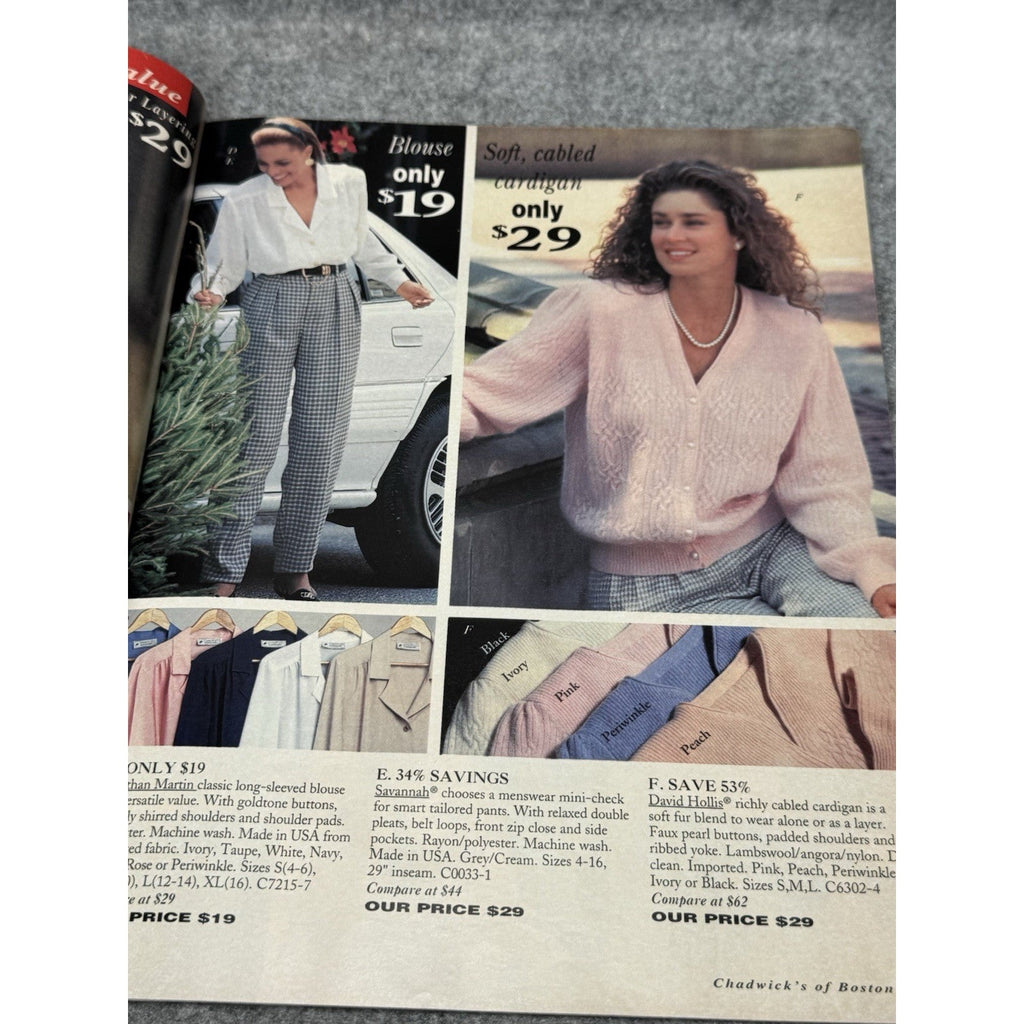 Vintage Chadwick’s of Boston Holiday Fashion Catalog Christmas Dresses Clothing