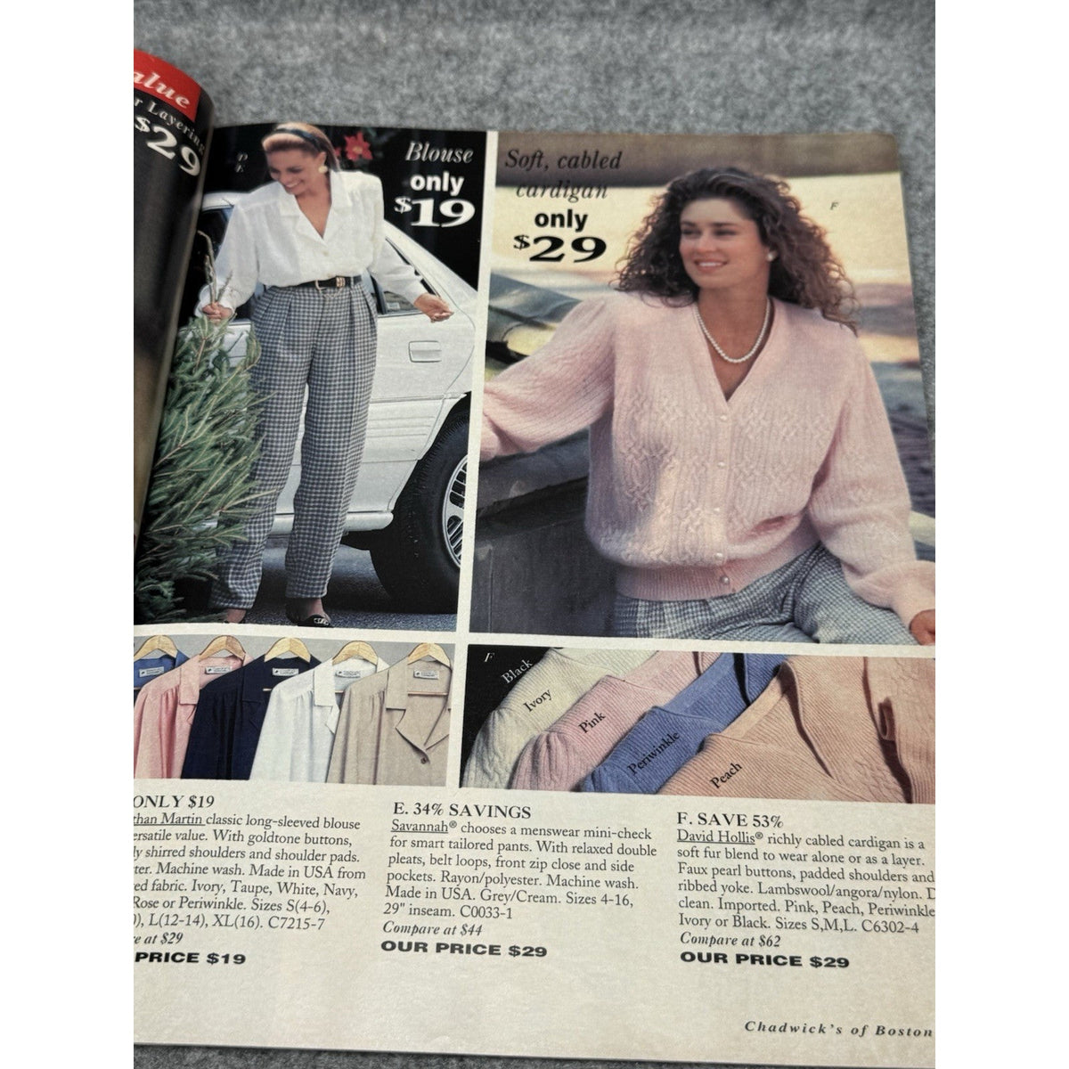 Vintage Chadwick’s of Boston Holiday Fashion Catalog Christmas Dresses Clothing