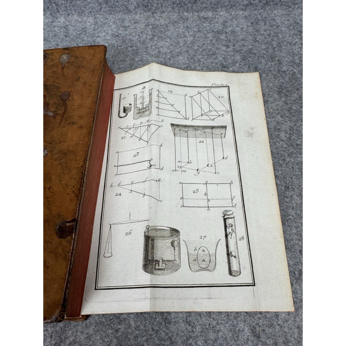 1742 Roger Cotes Experimental Physics 1st French Ed Newton 6 Plates Leather