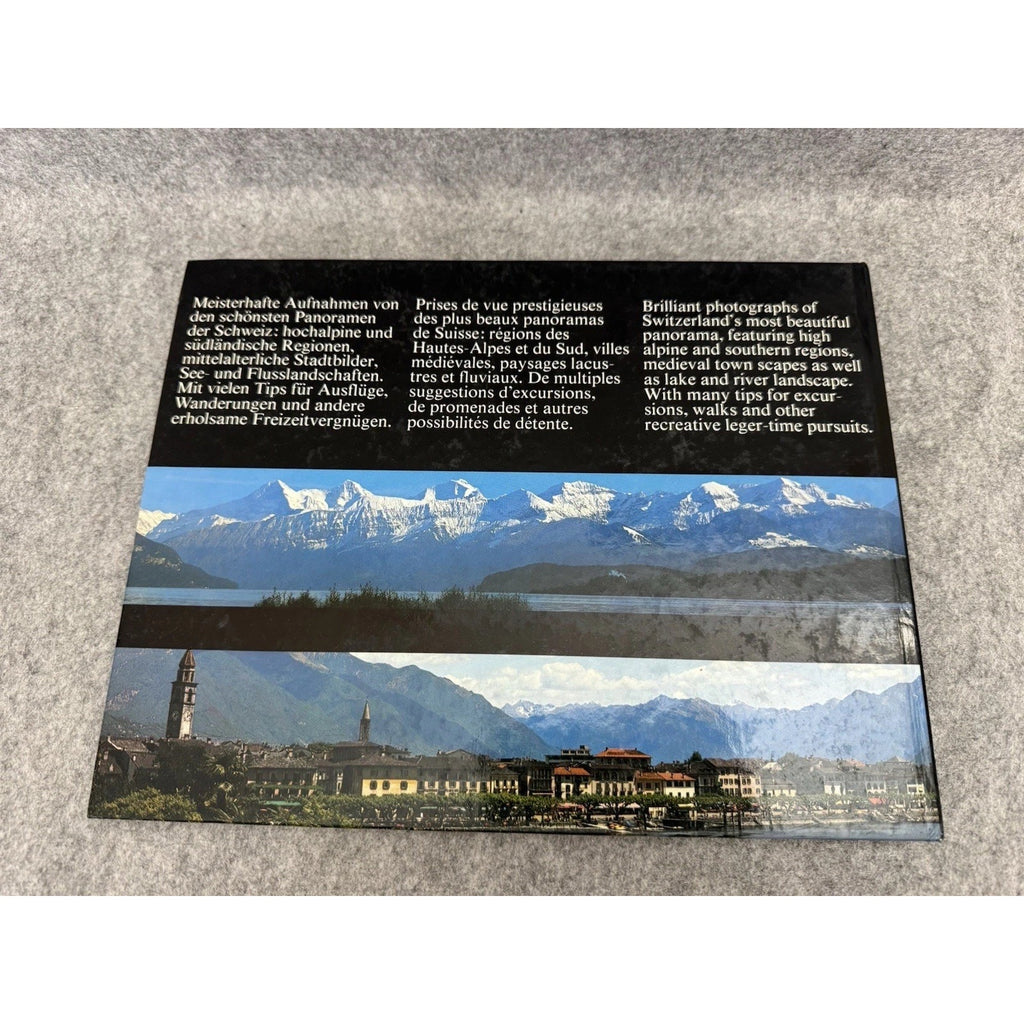 The Most Beautiful Panoramas of Switzerland 1982 HC Photo Book Gift Inscribed