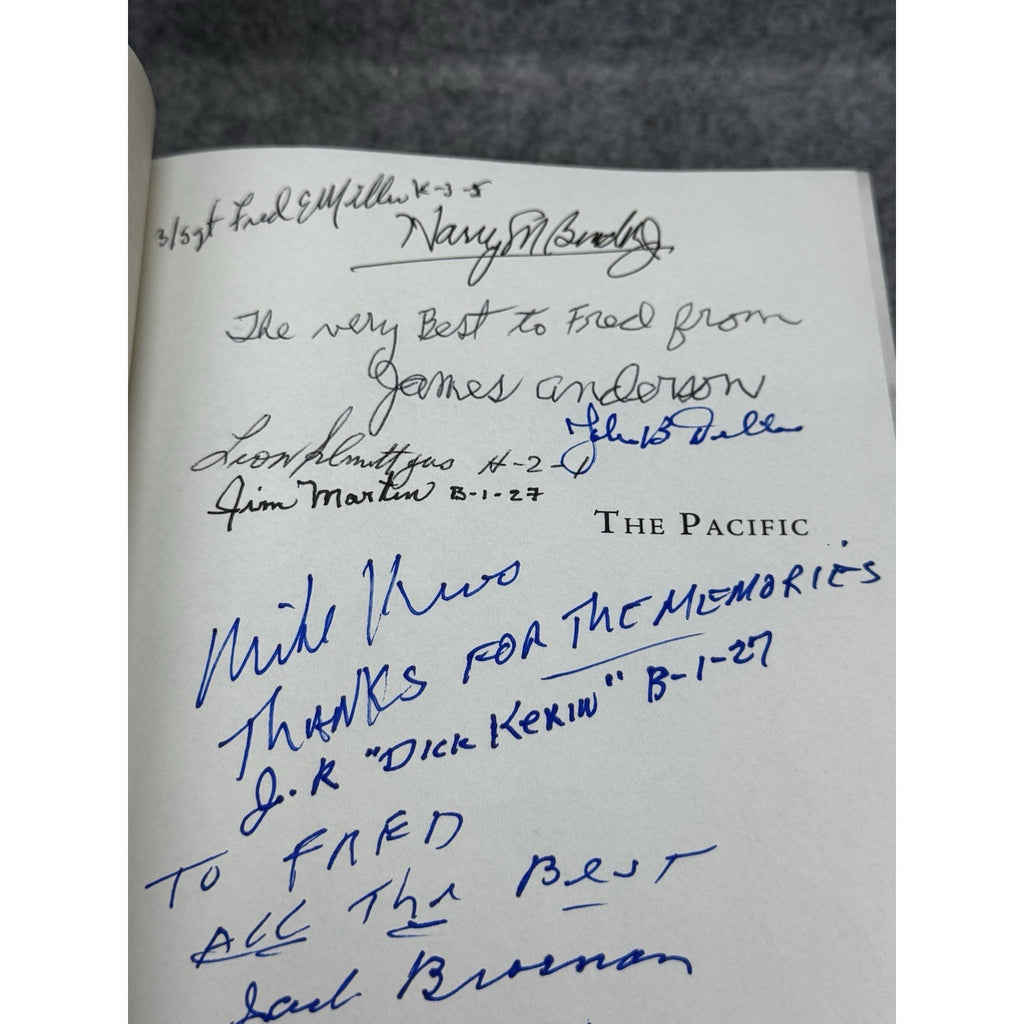 The Pacific Signed 16x Hugh Ambrose HBO Cast R.V. Burgin WWII Marines 1st