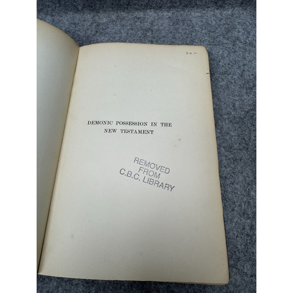 1902 Demoniac Possession New Testament Alexander Demonology Occult Scarce
