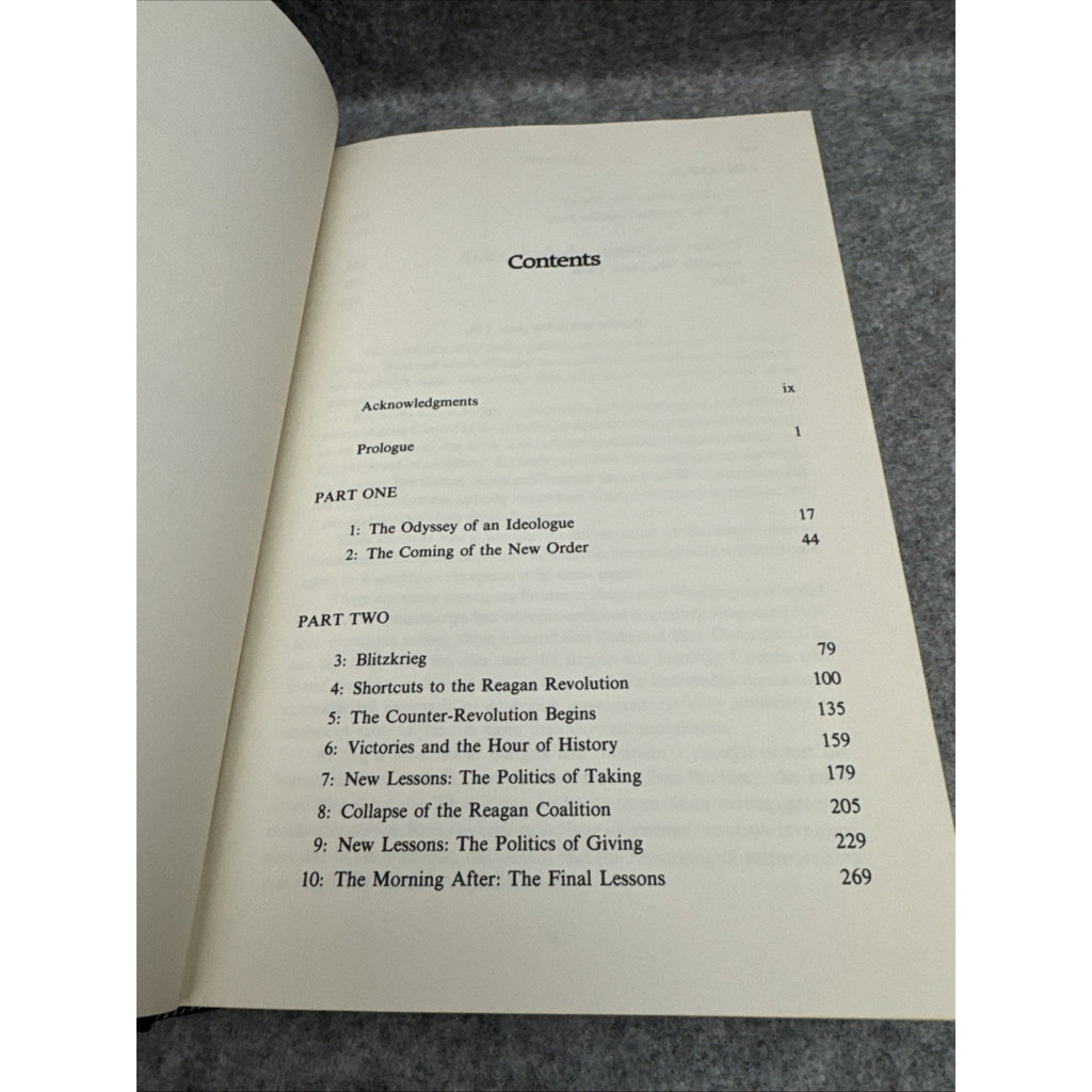 The Triumph of Politics by David Stockman First Edition 1986 with Dust Jacket