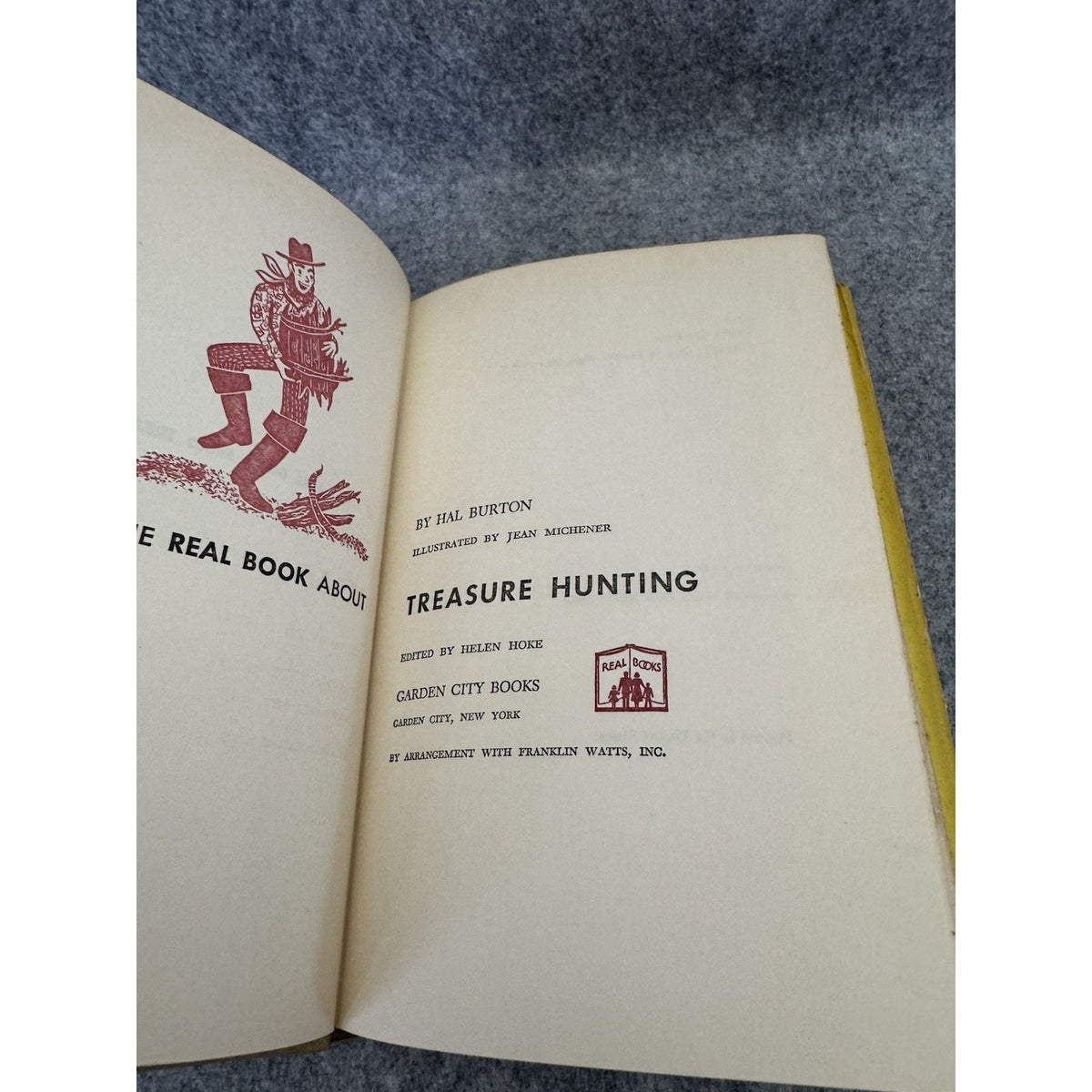 The Real Book About Treasure Hunting Hal Burton 1953 HC Garden City Books