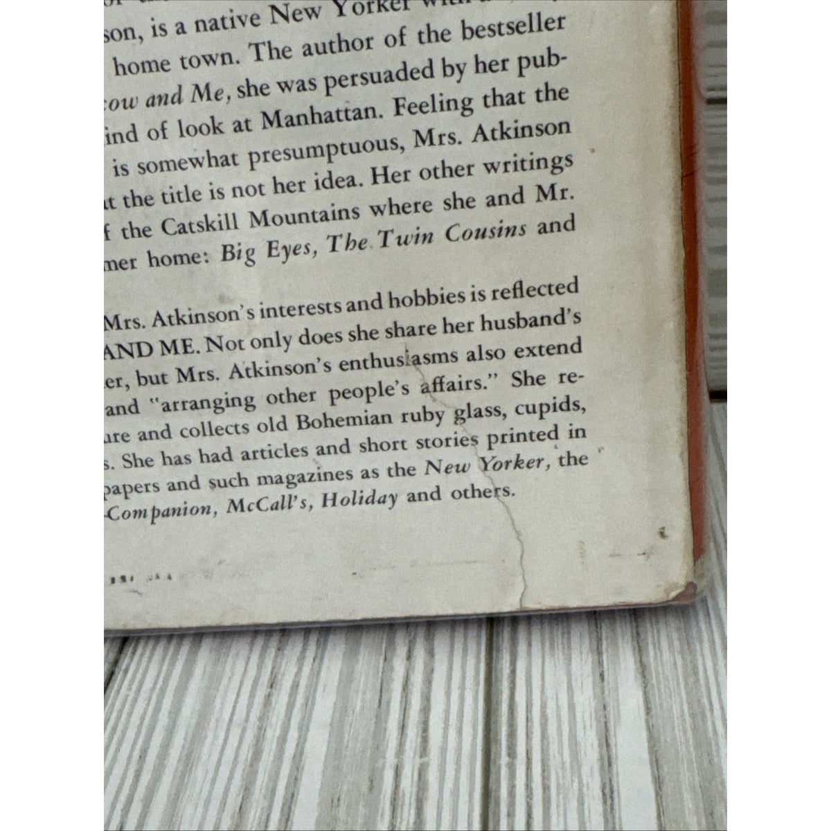 Manhattan and Me - Oriana Atkinson drawings by Hirschfeld 1954 1st Edition HC DJ