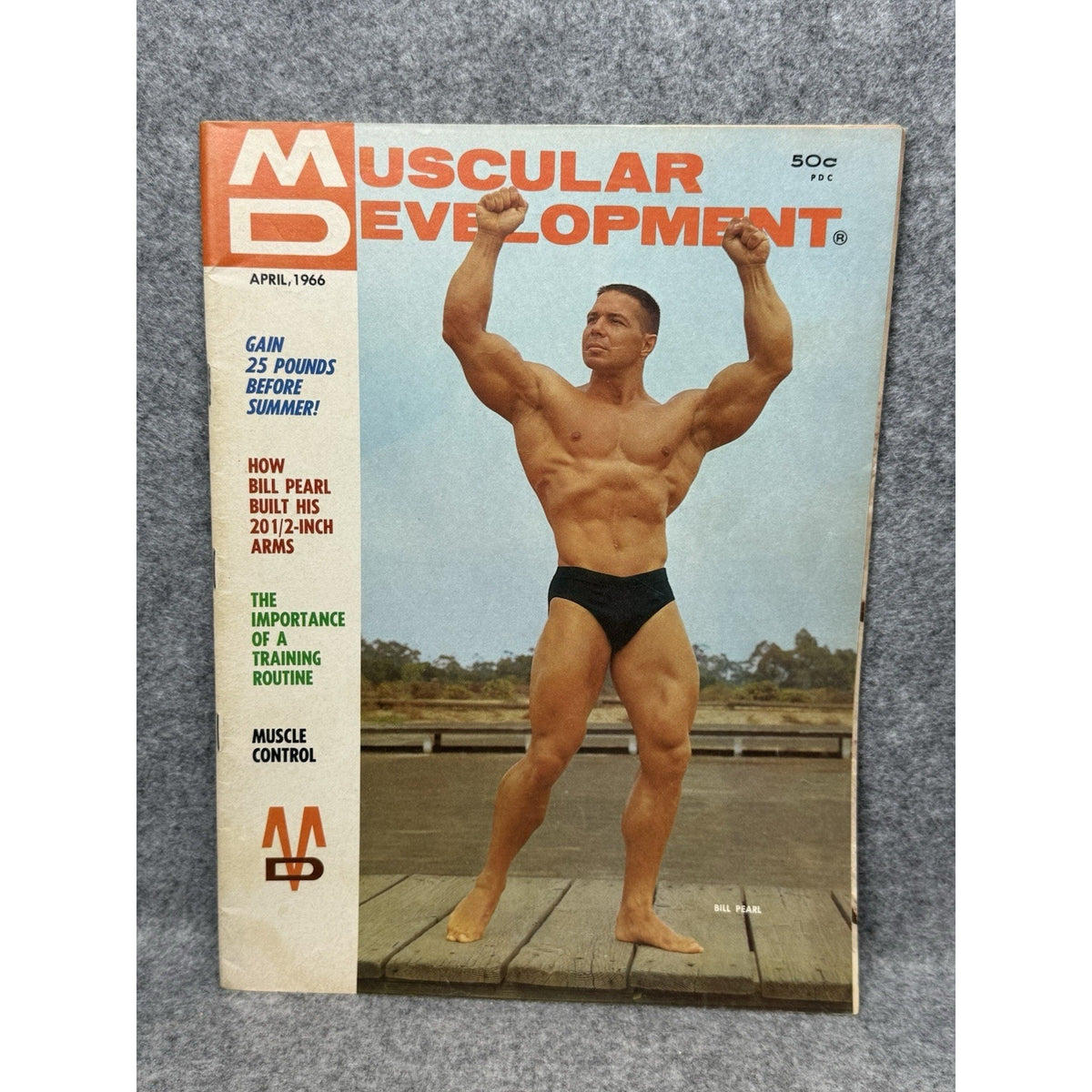 1966 Muscular Development Magazine Bill Pearl Reg Park Vintage Bodybuilding