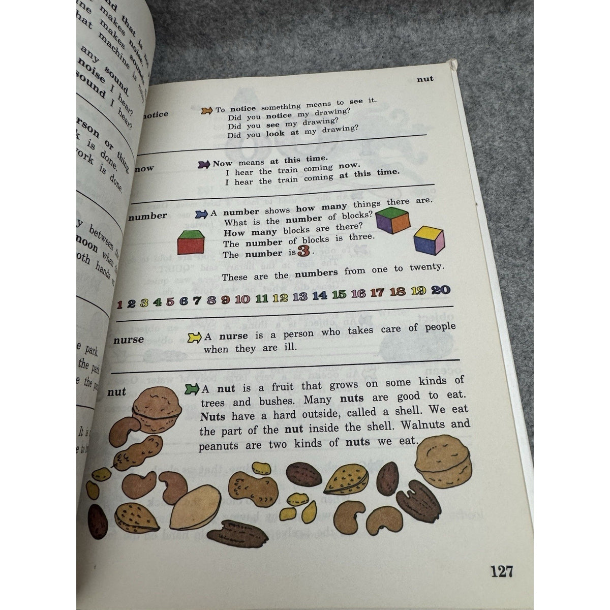 The First Dictionary 1977 Banner Press Vintage Children’s Picture Dictionary