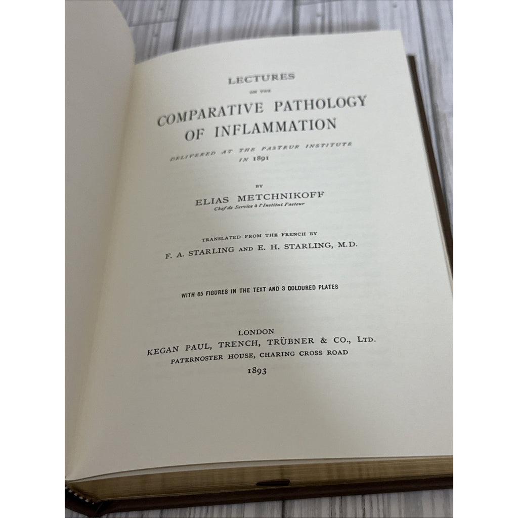 Comparative Pathology of Inflammation - Metchnikoff- HB, 1991, Gryphon Ed