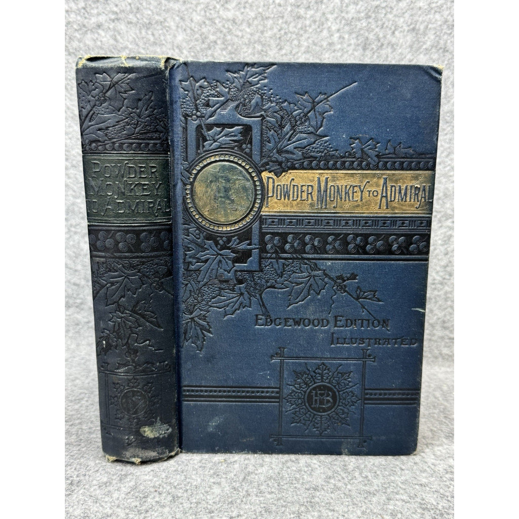 Antique c1890 From Powder Monkey to Admiral W.H.G. Kingston Illustrated