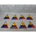 Vintage US Army Armored Patch Lot of 8 Military Insignia IV 7 CAV 9 10 11 12 13￼