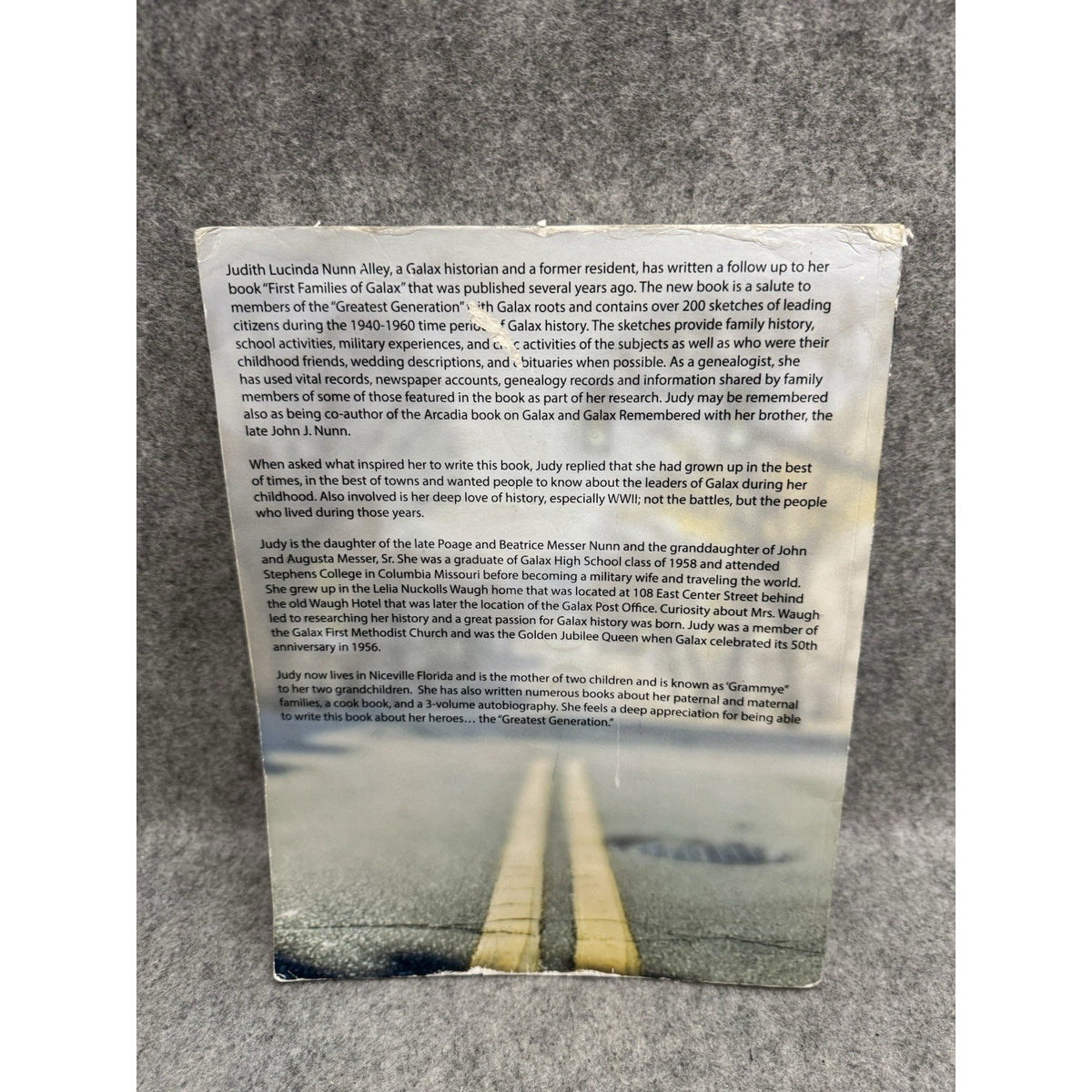 Signed They Walked These Streets Vol 1 Galax VA History Judith Alley