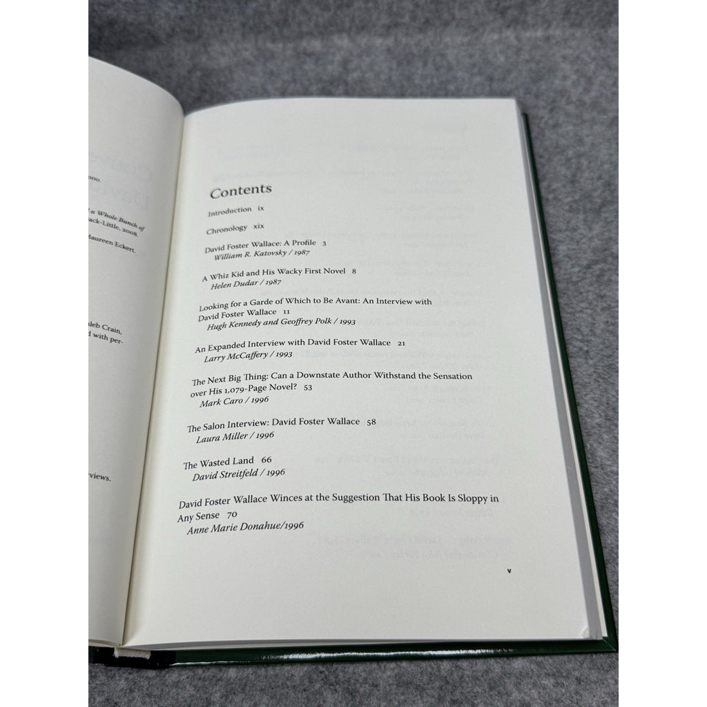Conversations with David Foster Wallace 2012 1st Printing Hardcover Interviews
