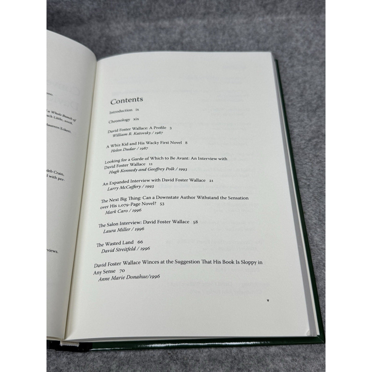 Conversations with David Foster Wallace 2012 1st Printing Hardcover Interviews
