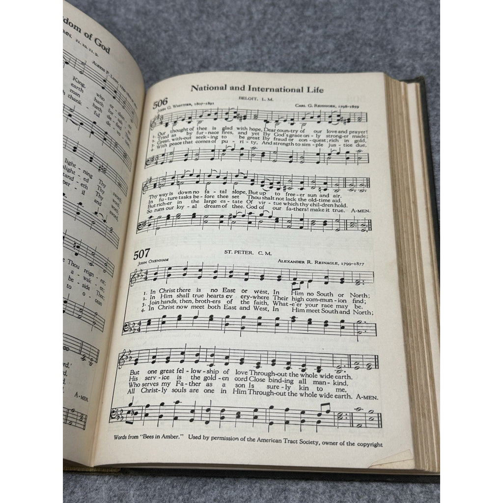 1935 The Methodist Hymnal First Edition Hardcover Official Hymnal Church