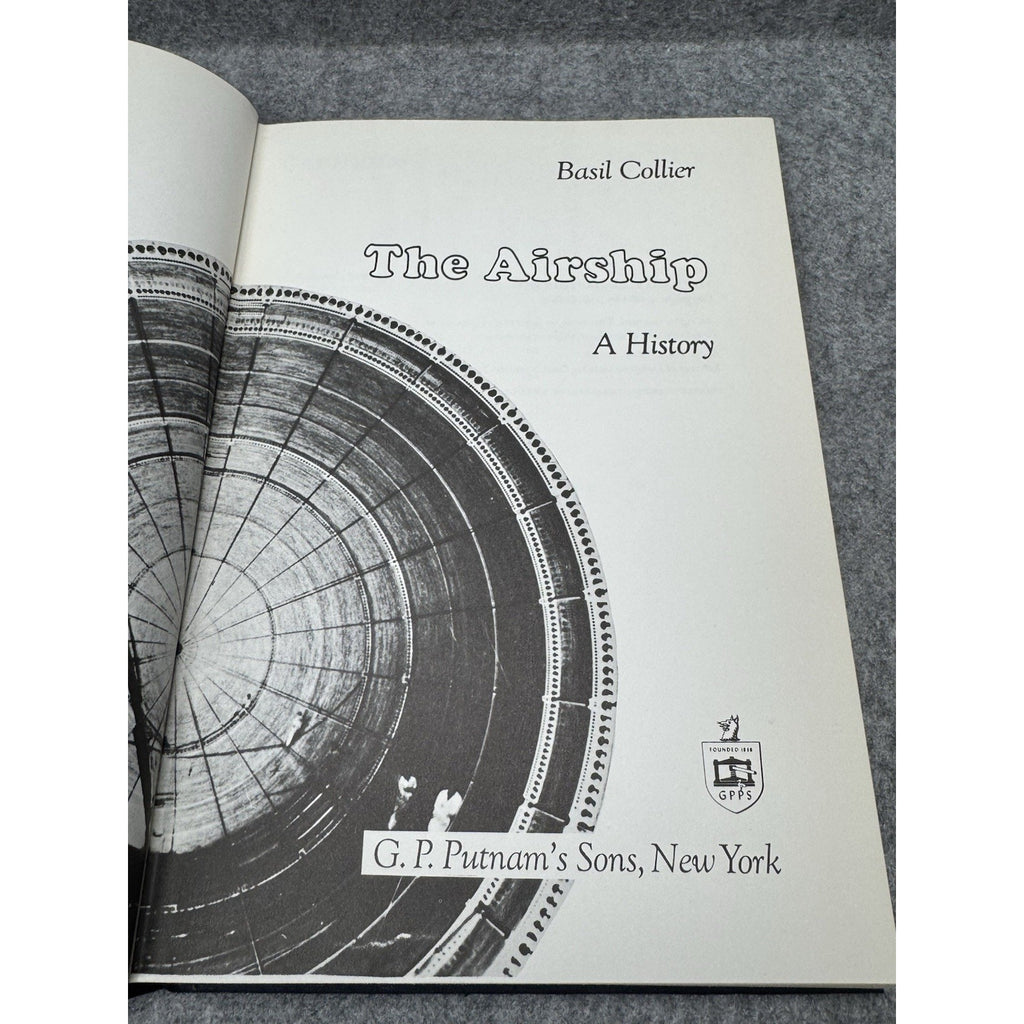 1974 The Airship A History Basil Collier 1st American Ed Zeppelin WWI HC