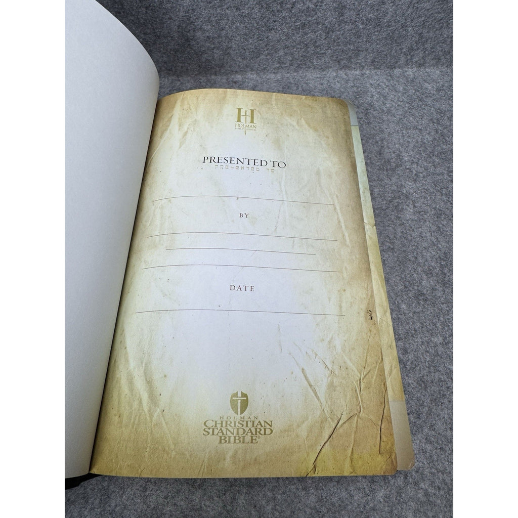 Holman Illustrated Study Bible HCSB 2006 First Printing Black Bonded Leather