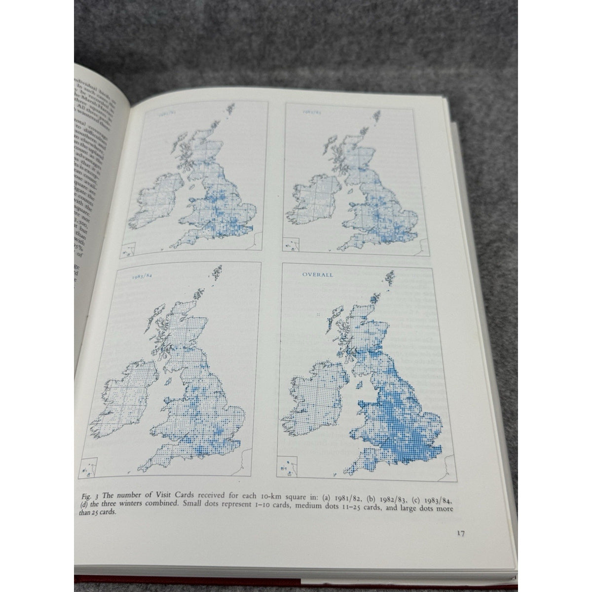 Atlas of Wintering Birds Britain Ireland Peter Lack 1986 1st Ed HC DJ