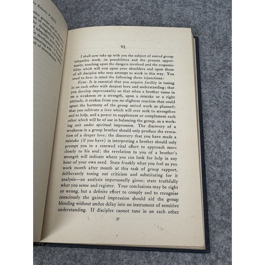Telepathy Etheric Vehicle Alice A Bailey 1951 Occult Theosophy Hardcover