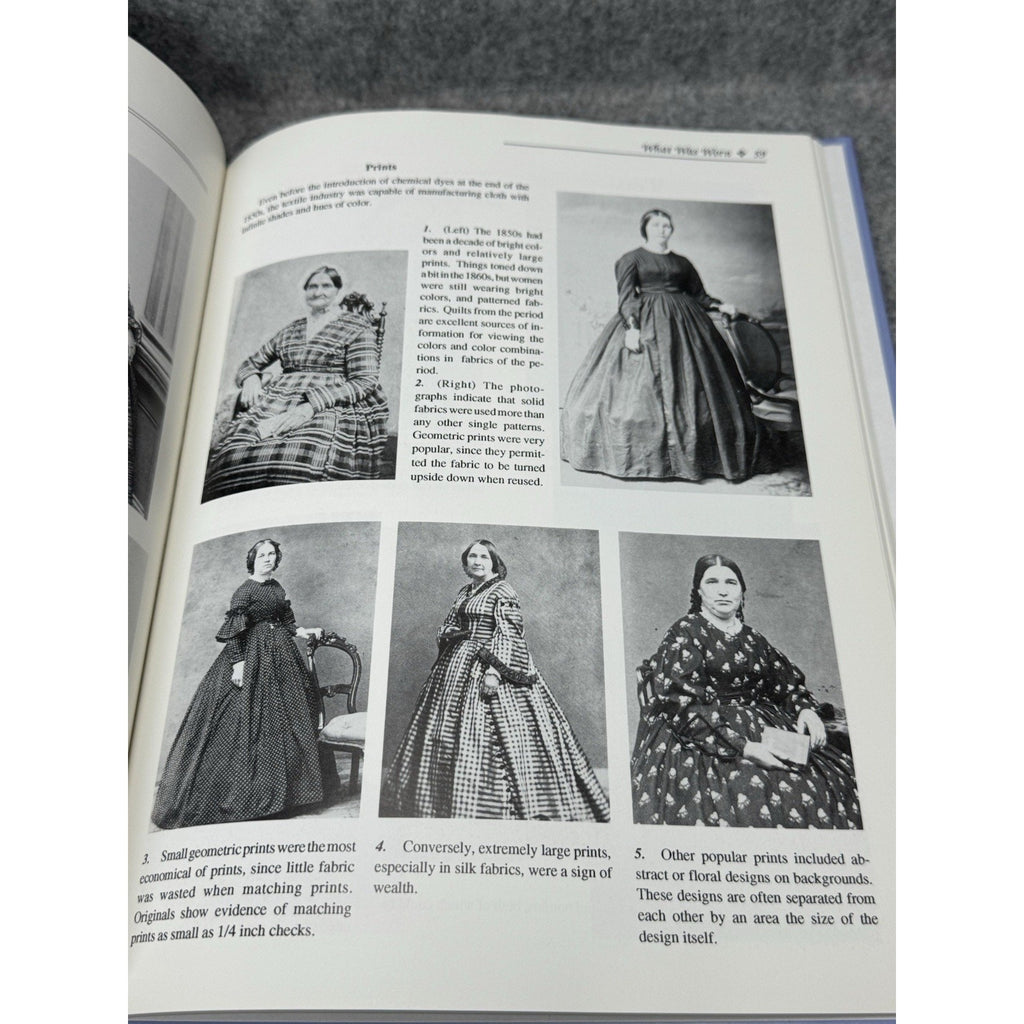 Who Wore What? 1995 Juanita Leisch Civil War Women’s Fashion 1861-1865 HC