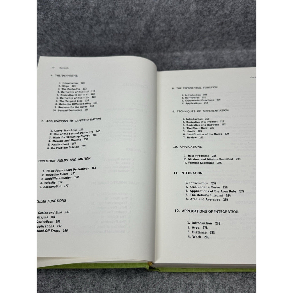 1973 First Course in Calculus Analytic Geometry Flanders Korfhage Price HC