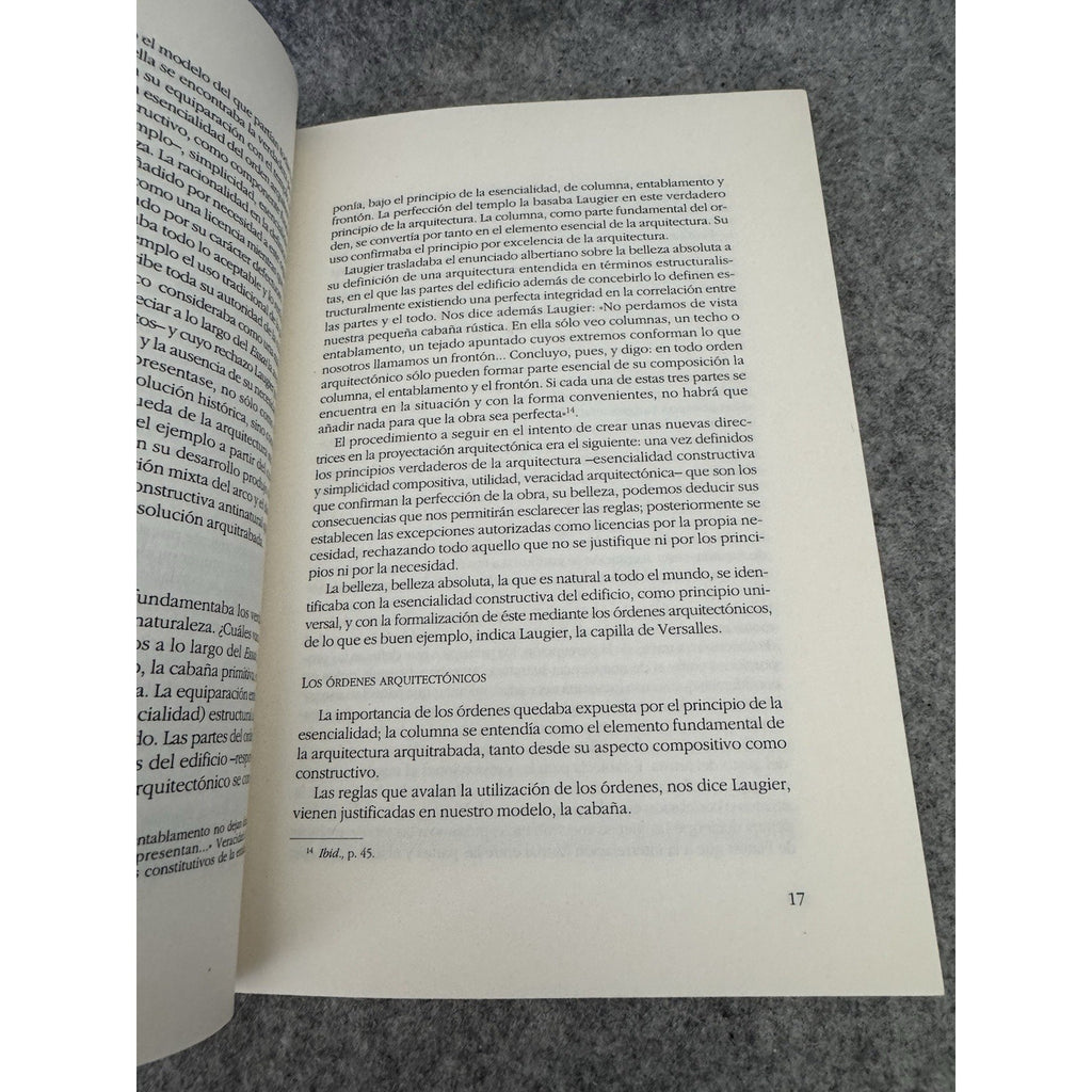 Ensayo Sobre la Arquitectura Marc-Antoine Laugier 1999 Akal Spanish PB