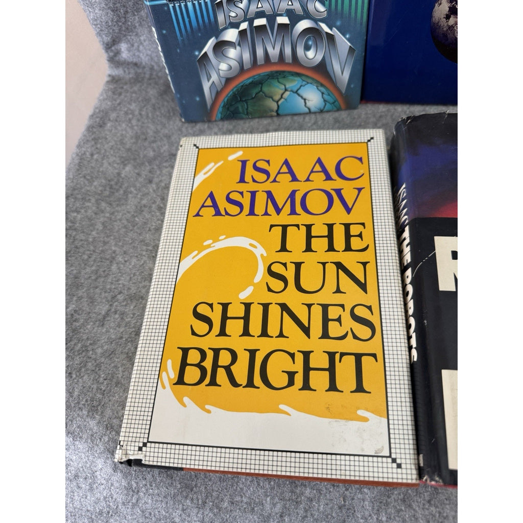 Isaac Asimov 6 HC Lot First Edition Foundation Edge Earth Robots