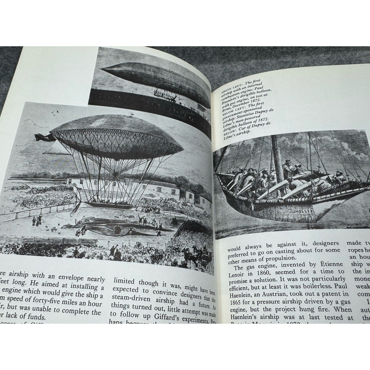 1974 The Airship A History Basil Collier 1st American Ed Zeppelin WWI HC