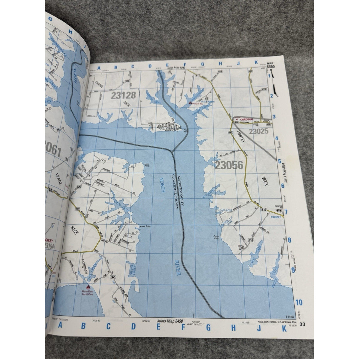 ADC Gloucester & Mathews Counties VA Street Map Book 3rd Edition Hayes Yorktown