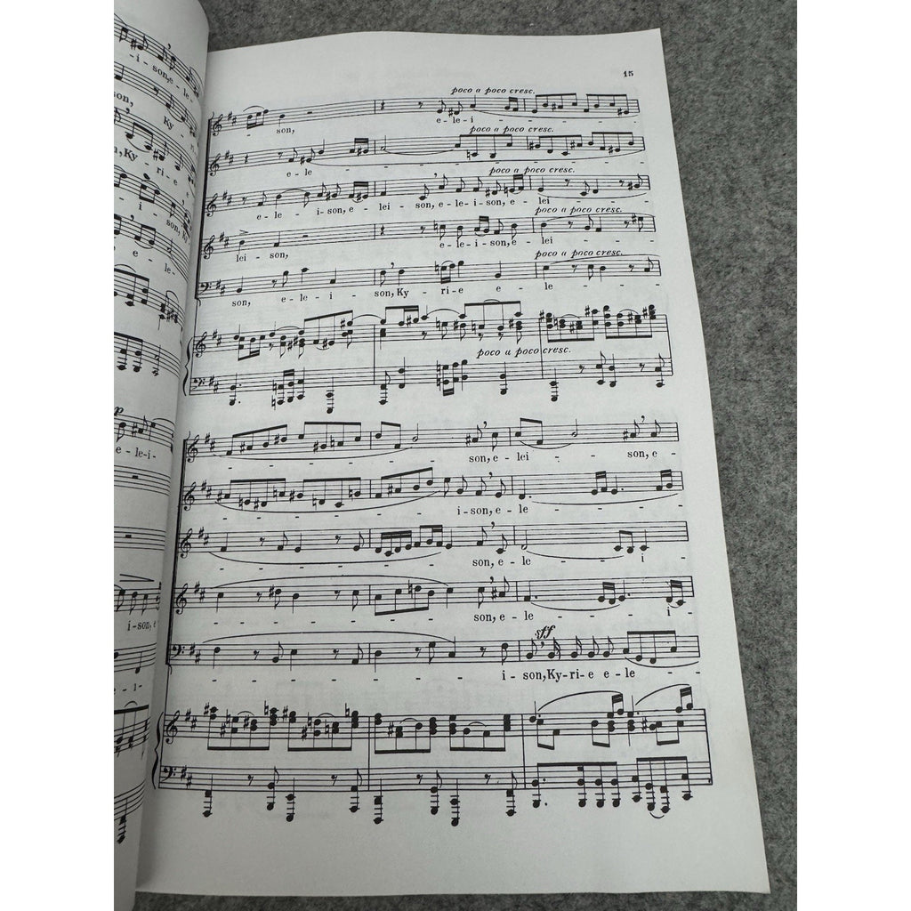 J.S. Bach Sacred Choral Works Mass in B Minor Vocal Score Schirmer